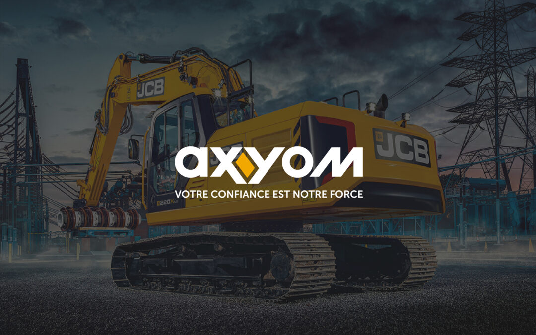 Axyom : Site internet pour un spécialiste de la location et vente de véhicules BTP en Normandie