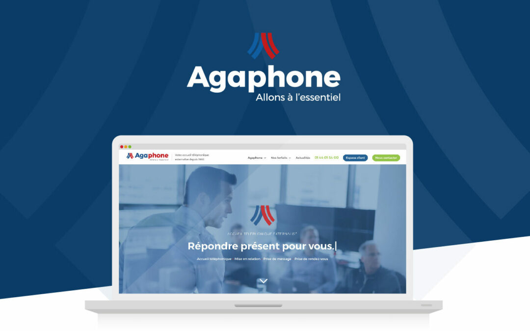 Agaphone : Identité de marque et site web pour un spécialiste de la gestion d’appels à Paris