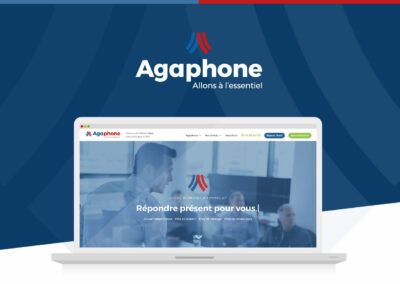Agaphone : Identité de marque et site web pour un spécialiste de la gestion d’appels à Paris