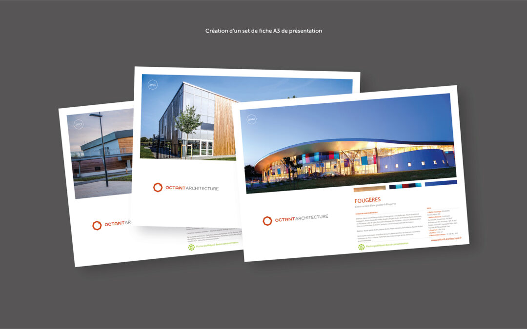 Octant Architectes : Supports de présentation pour une agence d’architecture contemporaine à Rouen