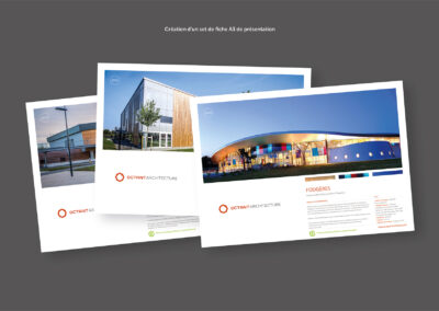 Octant Architectes : Supports de présentation pour une agence d’architecture contemporaine à Rouen