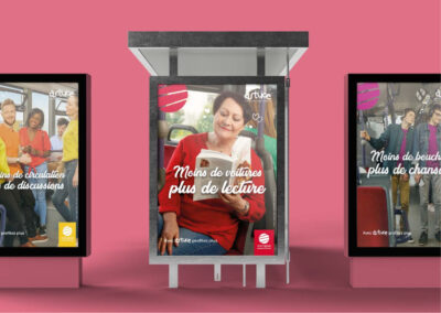 Réseau Astuce : Campagne publicitaire pour les services de transport en commun à Rouen