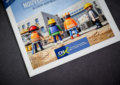 CHI ELVR : Création d’un support d’invitation pour une visite de chantier à destination des partenaires institutionnels