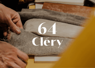 64 Cléry : Identité sur mesure pour un lieu collaboratif à Paris dédié aux créateurs de la filière cuir
