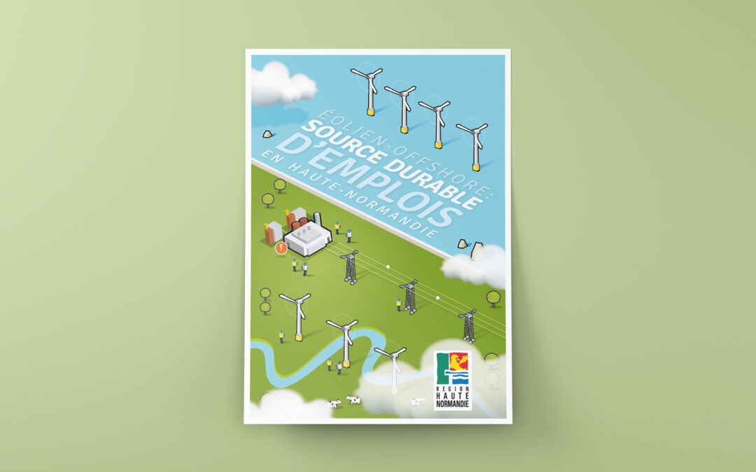 Haute-Normandie : Création d’une affiche dédiée aux métiers de l’éolien en mer